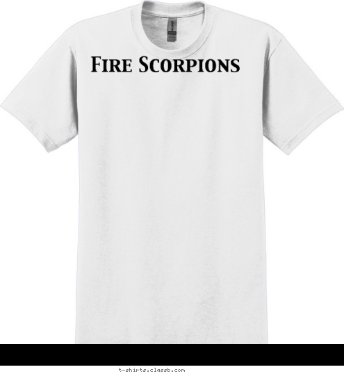 Fire Scorpions Your text here! T-shirt Design 