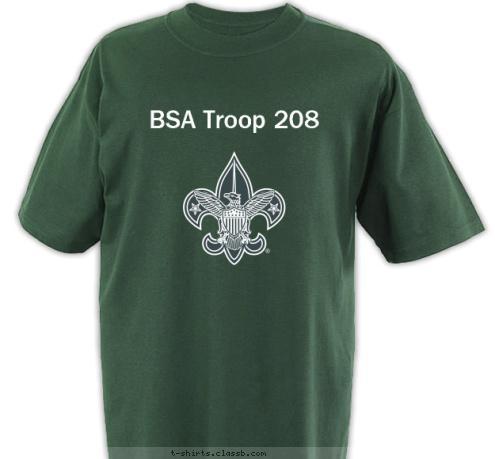 BSA Troop 208 T-shirt Design 