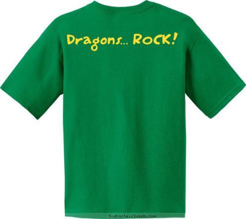 Dragon Den Cub Scout Pack 123 Dragons... ROCK! Clear Creek, Indiana T-shirt Design 