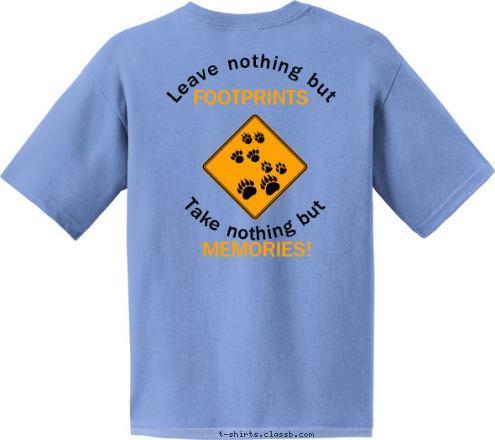  MEMORIES! FOOTPRINTS Take nothing but Leave nothing but Pack 77
Venice, Fl T-shirt Design 