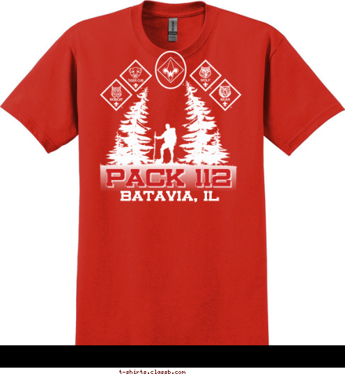 BATAVIA, IL PACK 112 T-shirt Design 