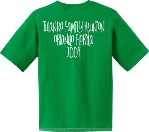 TULANKO FAMILY REUNION
ORLANDO FLORIDA
2009 When you could be a Tulanko Why be
Normal? T-shirt Design 