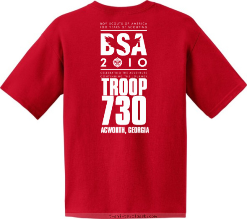 TROOP 730
VFW POST 5408
ACWORTH,GEORGIA TROOP 730 ACWORTH, GEORGIA T-shirt Design 