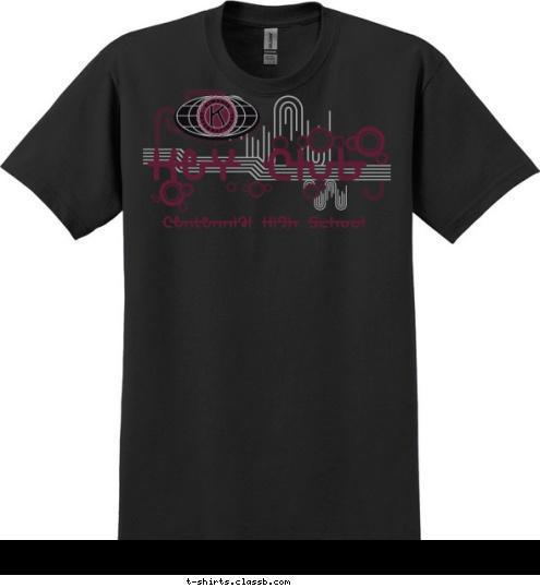 Centennial High School Key Club T-shirt Design 