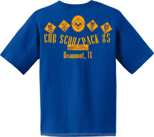 PACK 85 Beaumont, TX CUB SCOUT T-shirt Design 