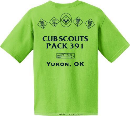 CUB SCOUTS PACK 391 Yukon,
OK CUB SCOUTS
PACK 391 Yukon, OK T-shirt Design 