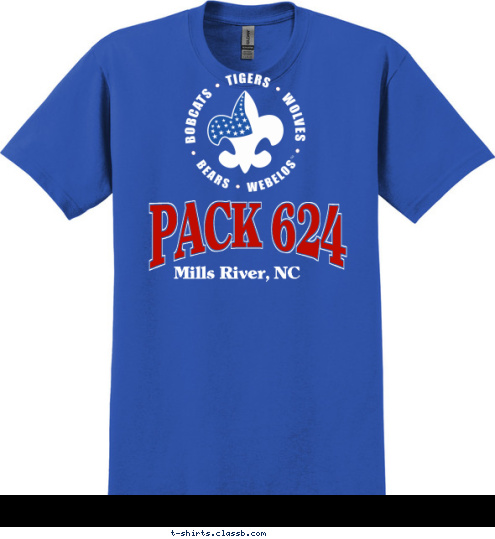 PACK 624 Mills River, NC T-shirt Design 