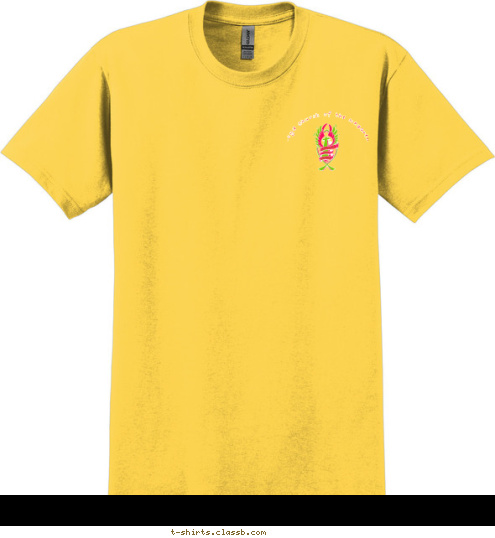 Live for the King! Lloyd Church of the Nazarene T-shirt Design Bible quiz yellow