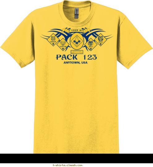 PACK 123 ANYTOWN, USA DO YOUR BEST T-shirt Design 