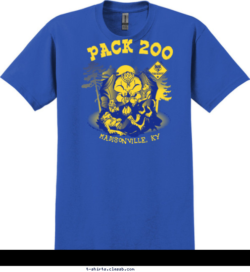 PACK 200 MADISONVILLE, KY T-shirt Design 