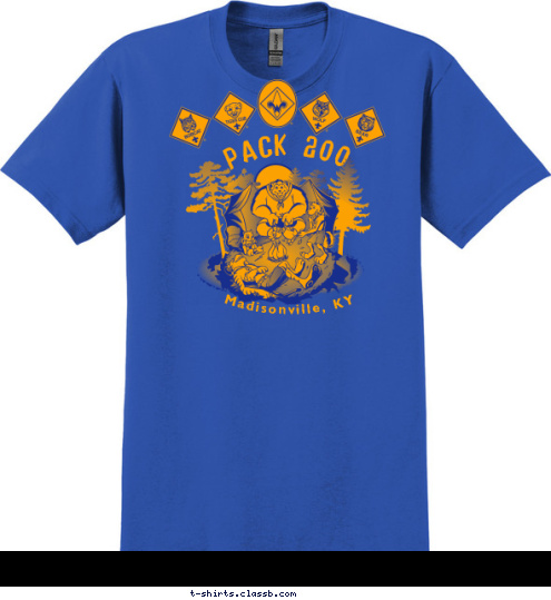 Madisonville, KY PACK 200 T-shirt Design 