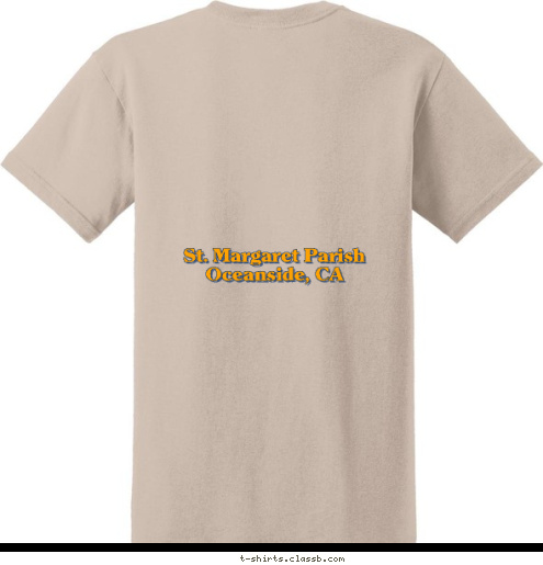 St. Margaret Parish
Oceanside, CA PACK 786 T-shirt Design 