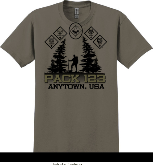 ANYTOWN, USA PACK 123 T-shirt Design 