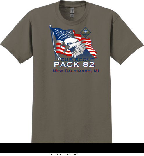 CUB SCOUT PACK 82 New Baltimore, MI T-shirt Design 