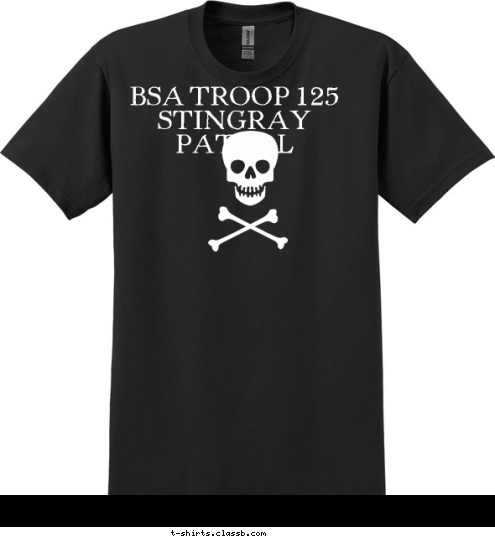 BSA TROOP 125
STINGRAY PATROL

 T-shirt Design 