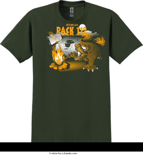 New Text TROOP
 275 Boy Scouts SWAP GATOR PATROL Swamp Gator
Patrol PACK 112 Webelos T-shirt Design 