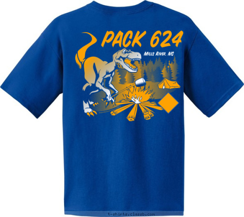 Pack 624 Mills River, NC Mills River, NC PACK 624 T-shirt Design 