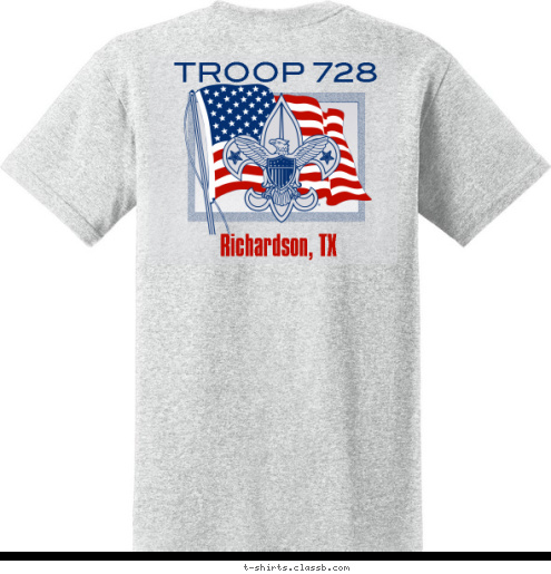 Richardson, TX Richardson, TX TROOP 728 Troop 728 T-shirt Design 