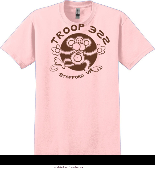 New Text Stafford, VA TROOP 322 T-shirt Design 