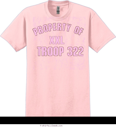 2008 CAMPOUT TROOP 322 XXL PROPERTY OF T-shirt Design 