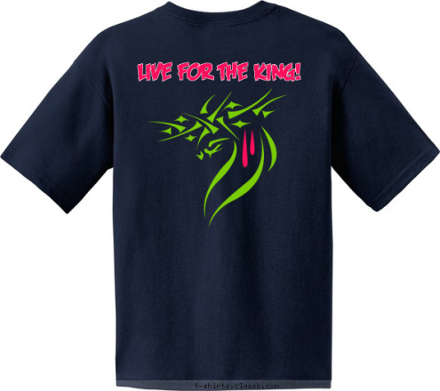 Live for the King! Lloyd Church of the Nazarene T-shirt Design 