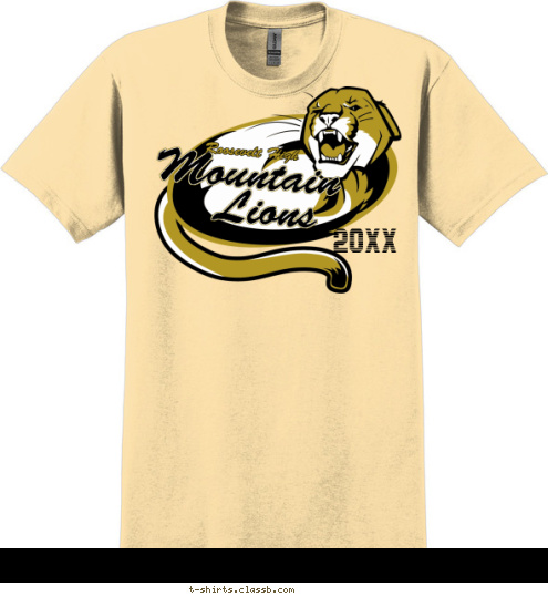 Roosevelt High 2012 Lions Mountain T-shirt Design SP2872