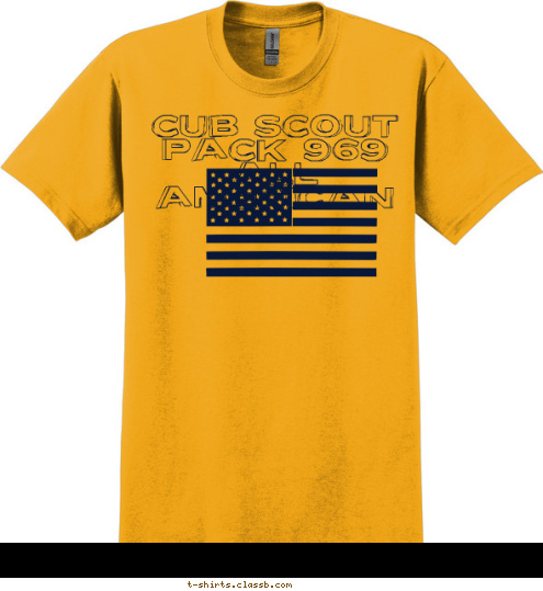 Cub Scout Pack 969 All American T-shirt Design 