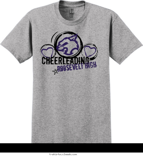 ROOSEVELT HIGH CHEERLEADING T-shirt Design SP1286