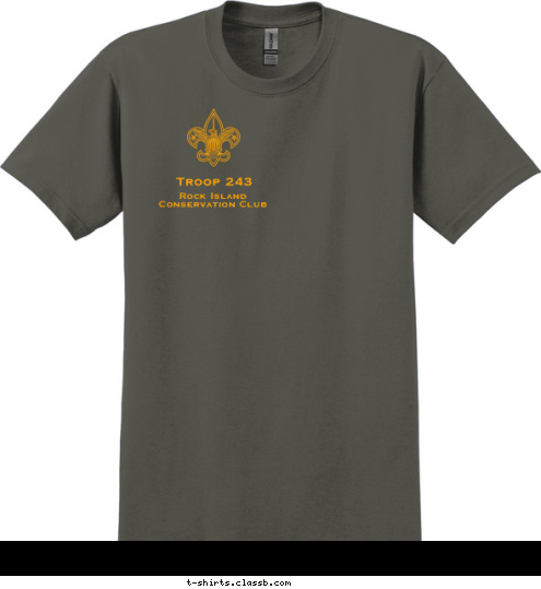 Austin, Texas PACK 421 Troop 243 Rock Island
Conservation Club T-shirt Design 