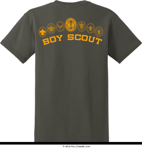 ANYTOWN, USA TROOP 123 BOY SCOUT T-shirt Design 