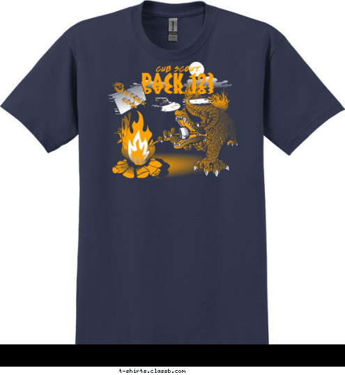 ANYTOWN,
 USA CUB SCOUT PACK 123 T-shirt Design 