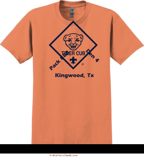 * Anytown, USA Den 4 Pack 888 Kingwood, Tx Pack 888 * Den 4
Kingwood Tx Do Your Best! T-shirt Design 