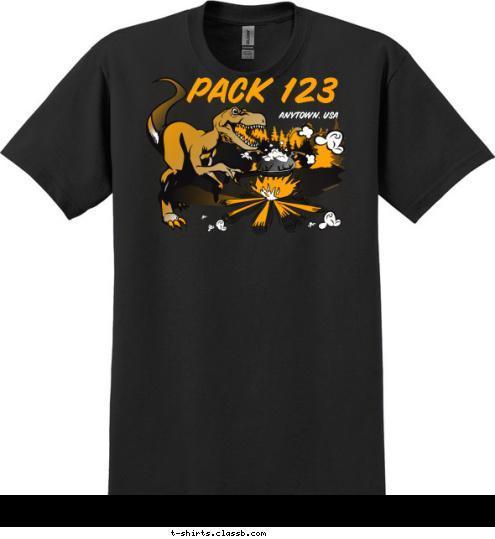 PACK 123 ANYTOWN, USA T-shirt Design 