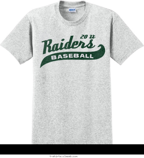 20 12 BASEBALL Raiders T-shirt Design SP174