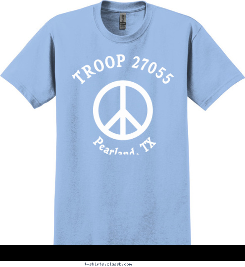   Pearland, TX TROOP 27055 T-shirt Design 