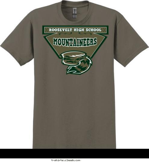 MOUNTAINEERS ROOSEVELT HIGH SCHOOL T-shirt Design SP2898