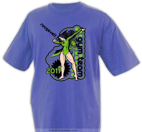 2011 roosevelt high GYM TEAM T-shirt Design SP2905