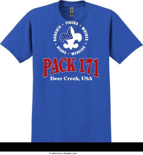 PACK 171 Deer Creek, USA T-shirt Design 