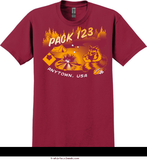 ANYTOWN, USA PACK 123 T-shirt Design 