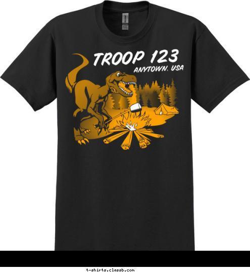 ANYTOWN, USA TROOP 123 T-shirt Design SP228