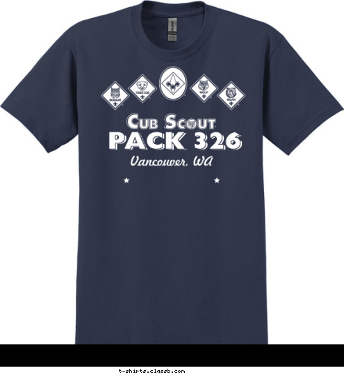 PACK 326 Vancouver, WA PACK 326 T-shirt Design 