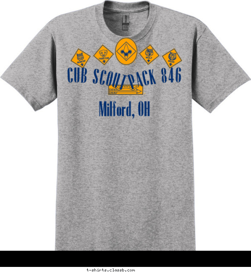 PACK 846 Milford, OH CUB SCOUT T-shirt Design 