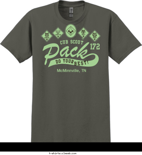     McMinnville, TN TM best! Do your 172 CUB SCOUT T-shirt Design 