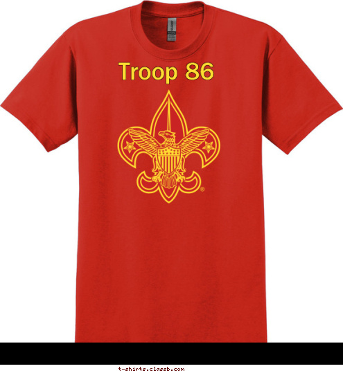 Lexington, SC TROOP 221 Troop 86 T-shirt Design 