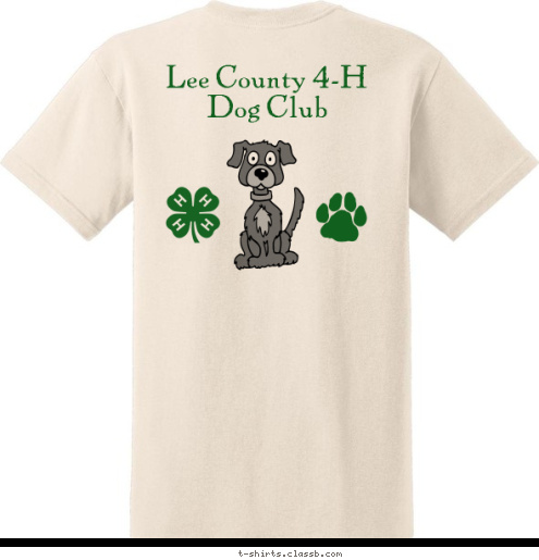 New Text Lee County 4-H Dog Club Lee County 4-H Dog Club Lee County 4-H Dog Club T-shirt Design Lee County 4-H Dog Club
