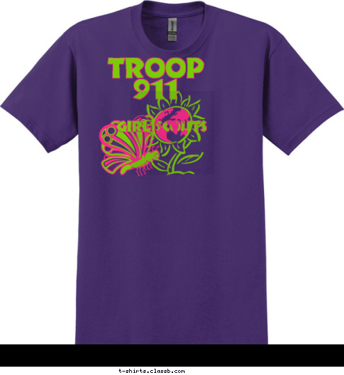 Girl Scouts Troop 
911 T-shirt Design 