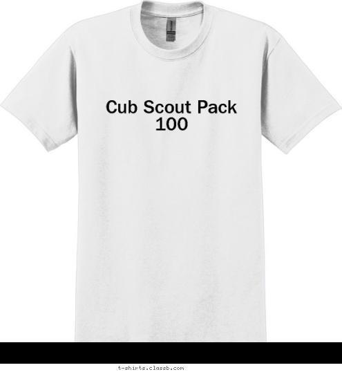 Cub Scout Pack 100 T-shirt Design 