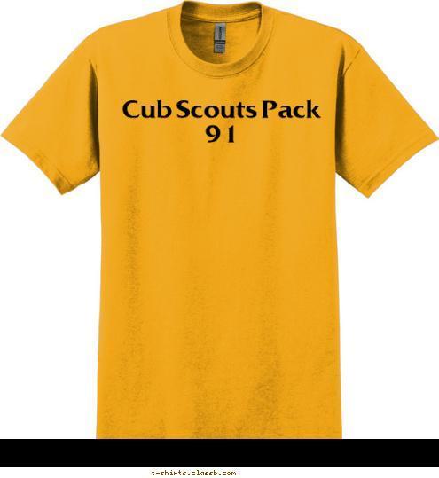 Cub Scouts Pack 91 T-shirt Design 