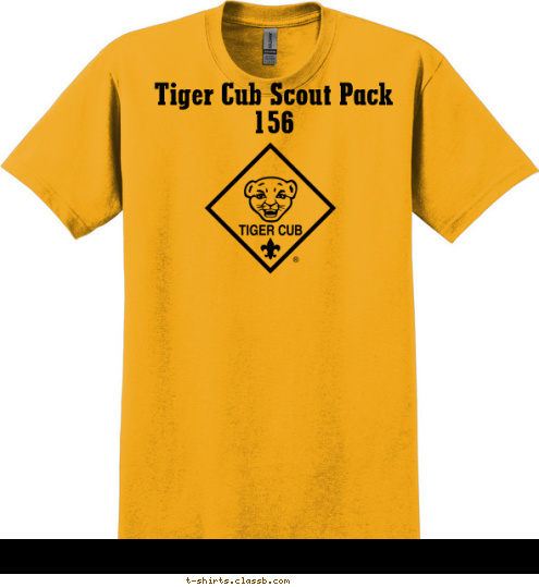 Tiger Cub Scout Pack 156 T-shirt Design 