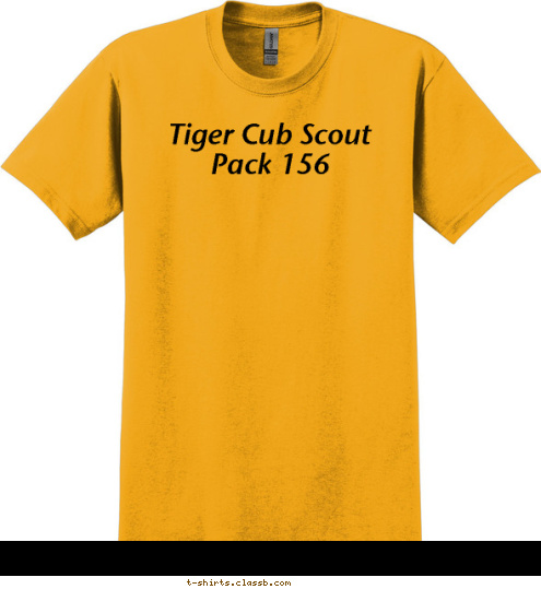 Tiger Cub Scout Pack 156 T-shirt Design 